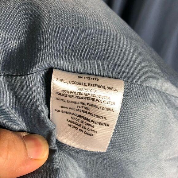 Jenny Yoo Blue Bell Kara Chiffon Gown EUC 8 - Picture 8 of 12